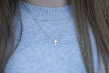 Load image into Gallery viewer, Gold Cross Necklace