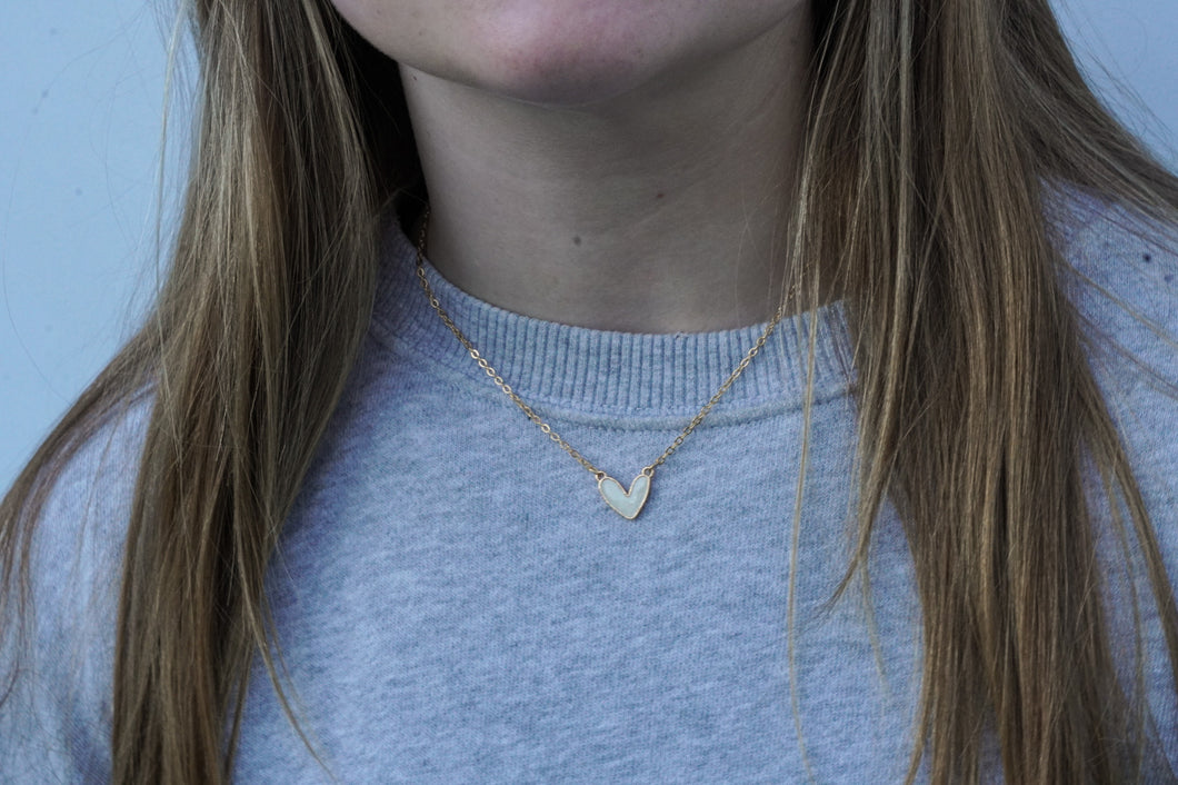 Pearl Heart Necklace