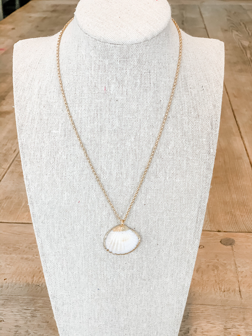 White Natural Seashell Necklace