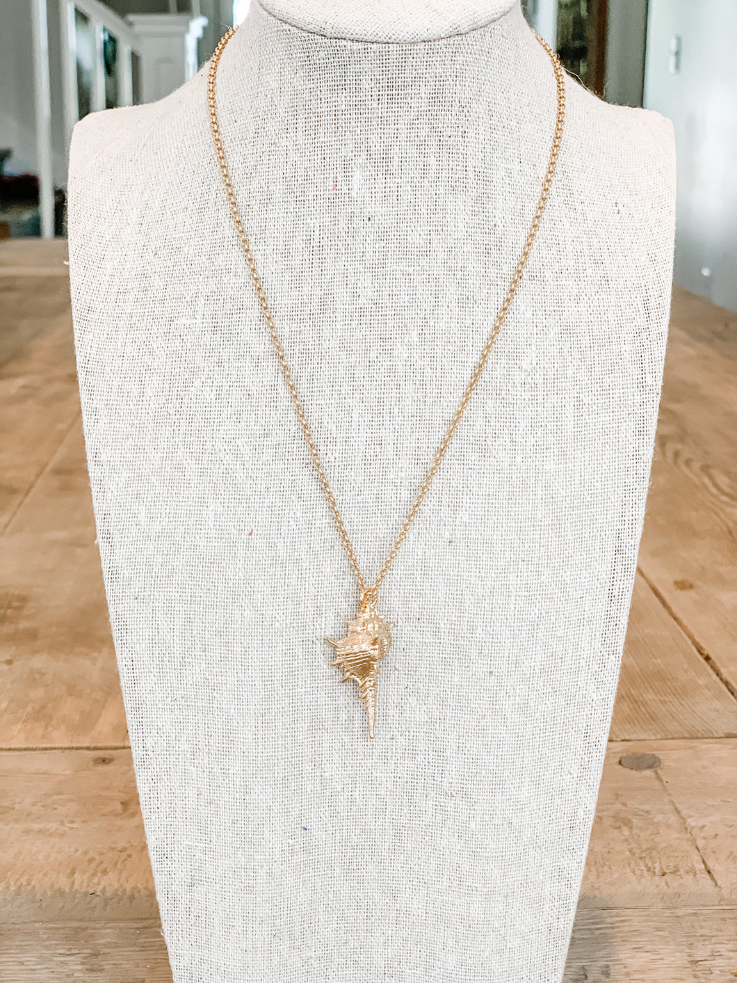 Gold Seashell Necklace