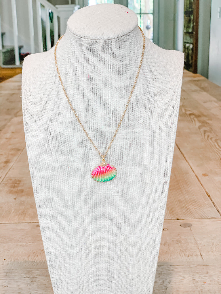 Tye Dye Shell Necklace